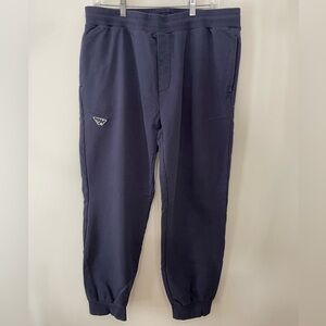 Paper Planes Solid Jogger Sweatpants Navy Blue Cotton Blend Men’s Sz XL